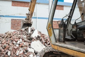 Démolition d'une maison
